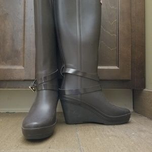 EUC Hunter dress rain boots
